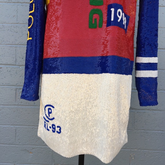 Polo Ralph Lauren CP-93 Sequined Shift Dress NWT - Picture 6 of 11